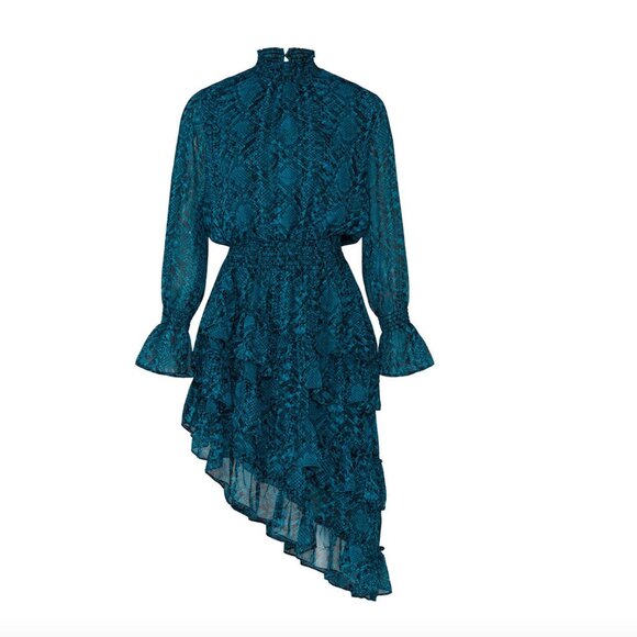 MISA LOS ANGELES Snake Print Savanna Dress Size XL - Picture 4 of 9